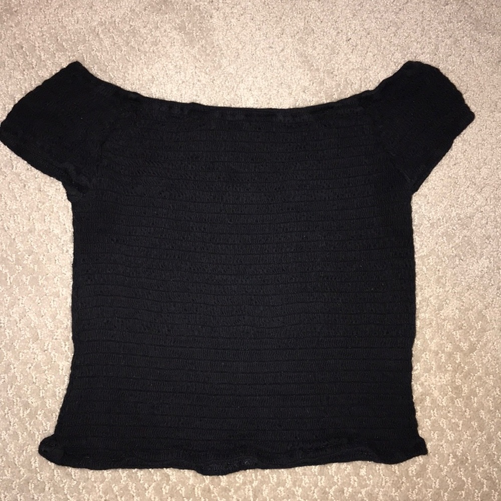 RARE BRANDY MELVILLE RIBBED OFF THE SHOULDER TOP